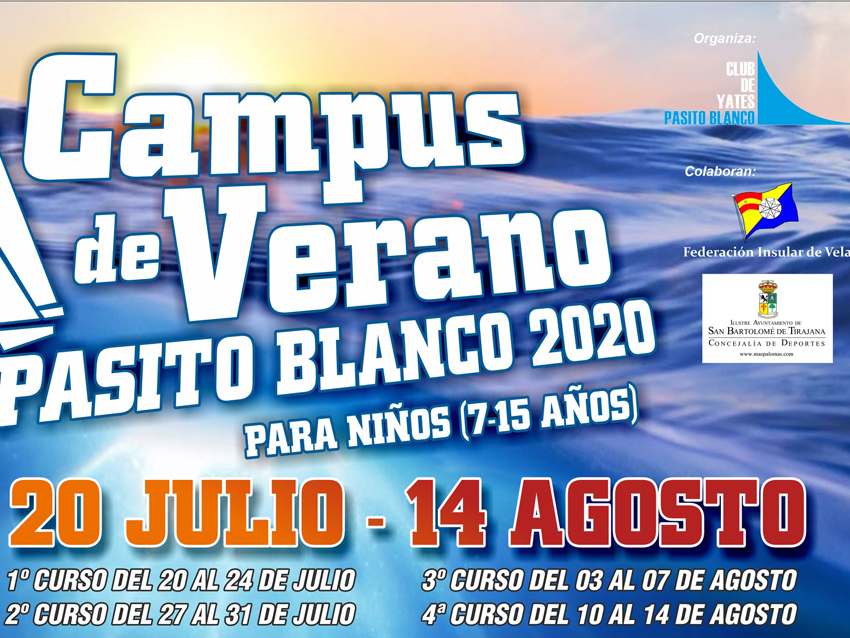 El Campus de Verano Pasito Blanco 2020 a punto de abrir sus plazas